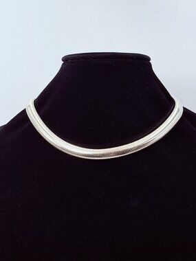Sterling Silver Omega Necklace 11mm 42 Grams 16-18”